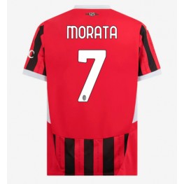 AC Milan Alvaro Morata #7 Thuis tenue 2024-25 Korte Mouw