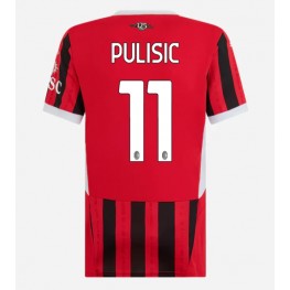 AC Milan Christian Pulisic #11 Thuis tenue Dames 2024-25 Korte Mouw