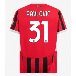 AC Milan Strahinja Pavlovic #31 Thuis tenue 2024-25 Korte Mouw