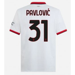 AC Milan Strahinja Pavlovic #31 Uit tenue 2024-25 Korte Mouw