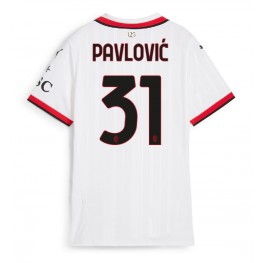 AC Milan Strahinja Pavlovic #31 Uit tenue Dames 2024-25 Korte Mouw