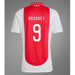 Ajax Brian Brobbey #9 Thuis tenue 2024-25 Korte Mouw