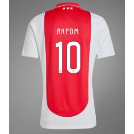 Ajax Chuba Akpom #10 Thuis tenue 2024-25 Korte Mouw