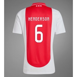 Ajax Jordan Henderson #6 Thuis tenue 2024-25 Korte Mouw