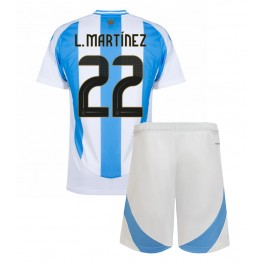 Argentinië Exequiel Palacios #14 Thuis tenue Kids Copa America 2024 Korte Mouw (+ Korte broeken)