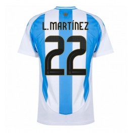 Argentinië Lautaro Martinez #22 Thuis tenue Copa America 2024 Korte Mouw