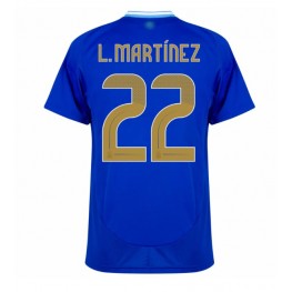 Argentinië Lautaro Martinez #22 Uit tenue Copa America 2024 Korte Mouw