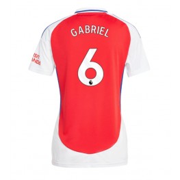 Arsenal Gabriel Magalhaes #6 Thuis tenue Dames 2024-25 Korte Mouw