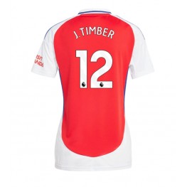 Arsenal Jurrien Timber #12 Thuis tenue Dames 2024-25 Korte Mouw