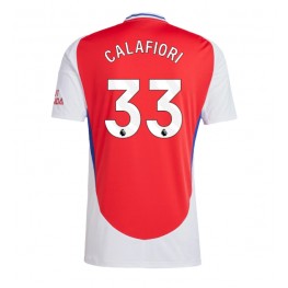 Arsenal Riccardo Calafiori #33 Thuis tenue 2024-25 Korte Mouw