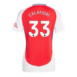 Arsenal Riccardo Calafiori #33 Thuis tenue Dames 2024-25 Korte Mouw