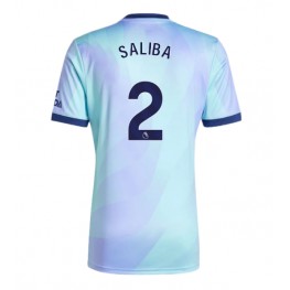 Arsenal William Saliba #2 Derde tenue 2024-25 Korte Mouw