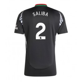 Arsenal William Saliba #2 Uit tenue 2024-25 Korte Mouw