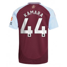 Aston Villa Boubacar Kamara #44 Thuis tenue 2024-25 Korte Mouw