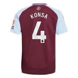 Aston Villa Ezri Konsa #4 Thuis tenue 2024-25 Korte Mouw