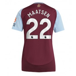 Aston Villa Ian Maatsen #22 Thuis tenue Dames 2024-25 Korte Mouw