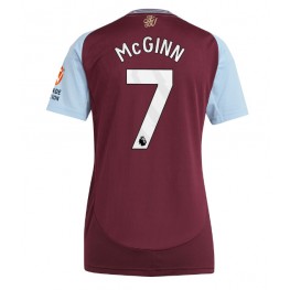 Aston Villa John McGinn #7 Thuis tenue Dames 2024-25 Korte Mouw