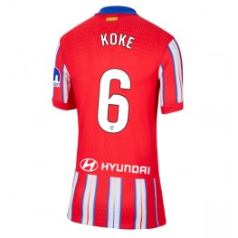 Atletico Madrid Koke #6 Thuis tenue Dames 2024-25 Korte Mouw