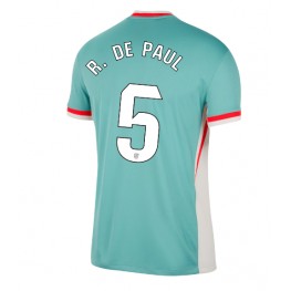 Atletico Madrid Rodrigo De Paul #5 Uit tenue 2024-25 Korte Mouw