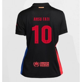 Barcelona Ansu Fati #10 Uit tenue Dames 2024-25 Korte Mouw