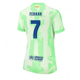 Barcelona Ferran Torres #7 Derde tenue Dames 2024-25 Korte Mouw