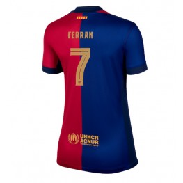 Barcelona Ferran Torres #7 Thuis tenue Dames 2024-25 Korte Mouw