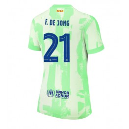 Barcelona Frenkie de Jong #21 Derde tenue Dames 2024-25 Korte Mouw