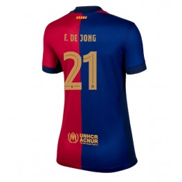 Barcelona Frenkie de Jong #21 Thuis tenue Dames 2024-25 Korte Mouw