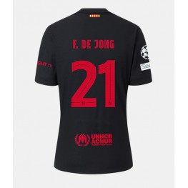 Barcelona Frenkie de Jong #21 Uit tenue 2024-25 Korte Mouw