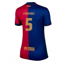 Barcelona Inigo Martinez #5 Thuis tenue Dames 2024-25 Korte Mouw