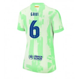 Barcelona Paez Gavi #6 Derde tenue Dames 2024-25 Korte Mouw