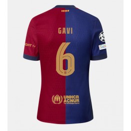 Barcelona Paez Gavi #6 Thuis tenue 2024-25 Korte Mouw