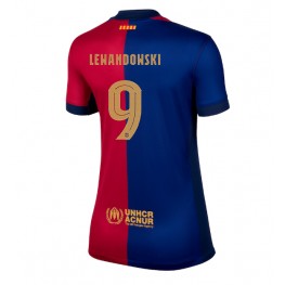 Barcelona Robert Lewandowski #9 Thuis tenue Dames 2024-25 Korte Mouw