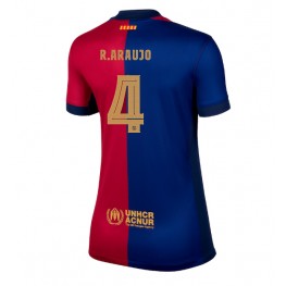 Barcelona Ronald Araujo #4 Thuis tenue Dames 2024-25 Korte Mouw