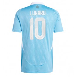 België Romelu Lukaku #10 Uit tenue EK 2024 Korte Mouw