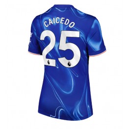 Chelsea Moises Caicedo #25 Thuis tenue Dames 2024-25 Korte Mouw