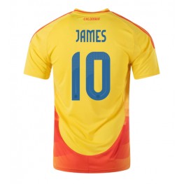 Colombia James Rodriguez #10 Thuis tenue Copa America 2024 Korte Mouw