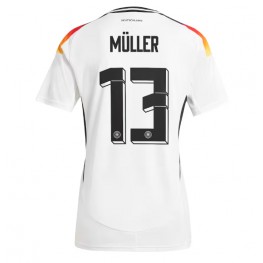 Duitsland Thomas Muller #13 Thuis tenue Dames EK 2024 Korte Mouw