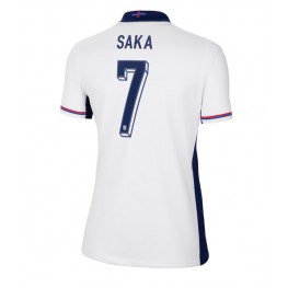 Engeland Bukayo Saka #7 Thuis tenue Dames EK 2024 Korte Mouw