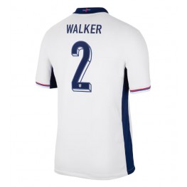 Engeland Kyle Walker #2 Thuis tenue EK 2024 Korte Mouw