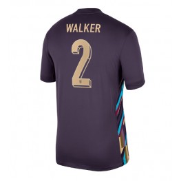 Engeland Kyle Walker #2 Uit tenue EK 2024 Korte Mouw