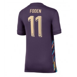 Engeland Phil Foden #11 Uit tenue Dames EK 2024 Korte Mouw