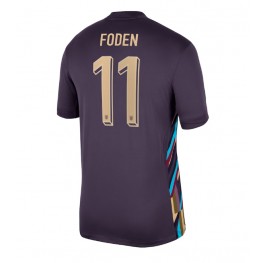 Engeland Phil Foden #11 Uit tenue EK 2024 Korte Mouw