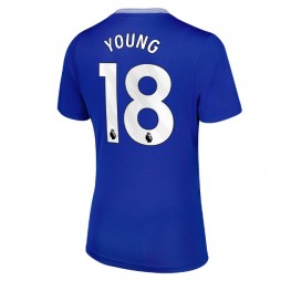 Everton Ashley Young #18 Thuis tenue Dames 2024-25 Korte Mouw