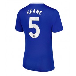 Everton Michael Keane #5 Thuis tenue Dames 2024-25 Korte Mouw