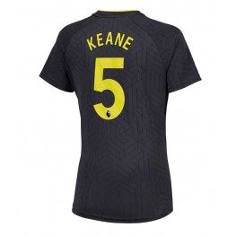 Everton Michael Keane #5 Uit tenue Dames 2024-25 Korte Mouw