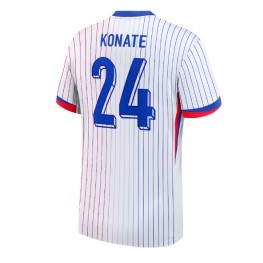 Frankrijk Ibrahima Konate #24 Uit tenue EK 2024 Korte Mouw