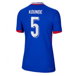 Frankrijk Jules Kounde #5 Thuis tenue Dames EK 2024 Korte Mouw