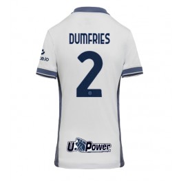 Inter Milan Denzel Dumfries #2 Uit tenue Dames 2024-25 Korte Mouw