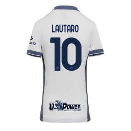 Inter Milan Lautaro Martinez #10 Uit tenue Dames 2024-25 Korte Mouw